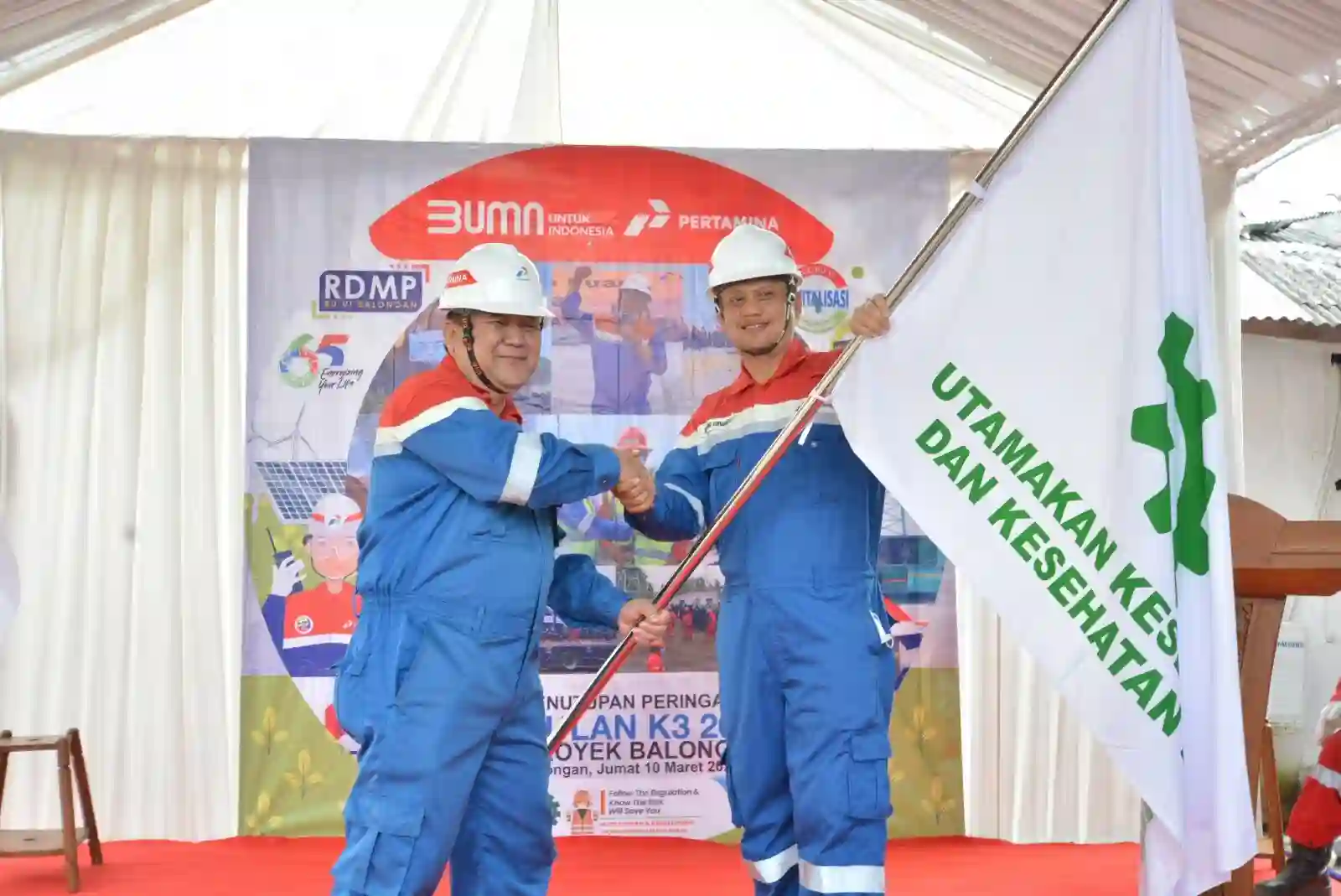 Seluruh Pekerja Pertamina Balongan Wajib Penuhi Aspek K3
