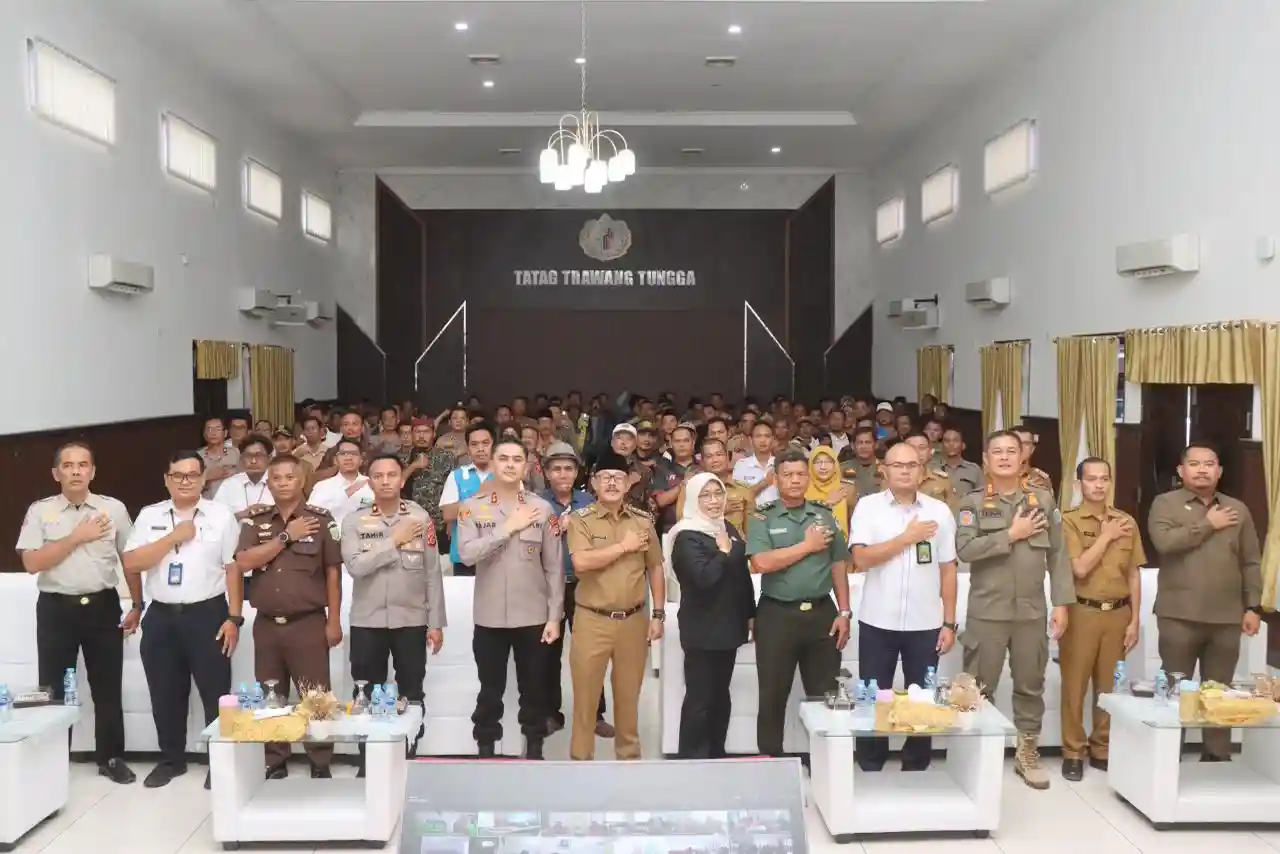 Rakor Pengamanan Pilwu Indramayu 2025 Pastikan 139 Desa Siap Coblosan