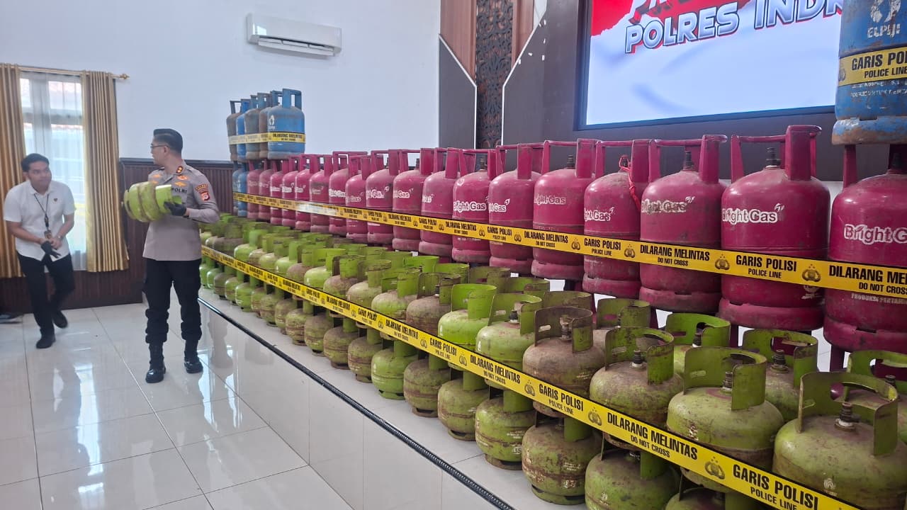 Jaringan Pengoplos LPG Subsidi Diringkus Polres Indramayu